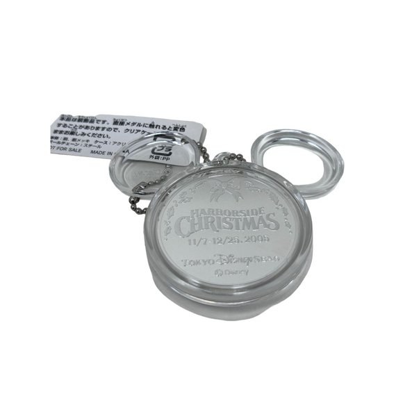 Tokyo Disney Sea 2005 Commemorative Coin Pinocchio Christmas Souvenir Keychain i - Picture 5 of 8